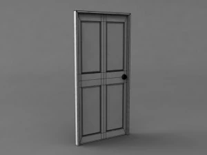 simple classic door 3D Model