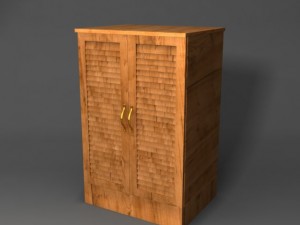 shoe storage cabinet 3D 模型