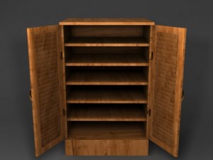 shoe storage cabinet 3D 模型