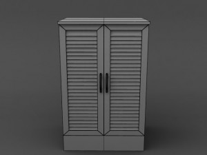 shoe storage cabinet 3D 模型