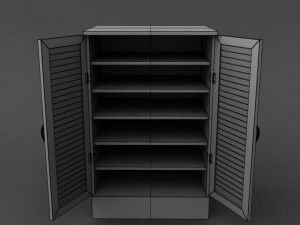 shoe storage cabinet 3D 模型