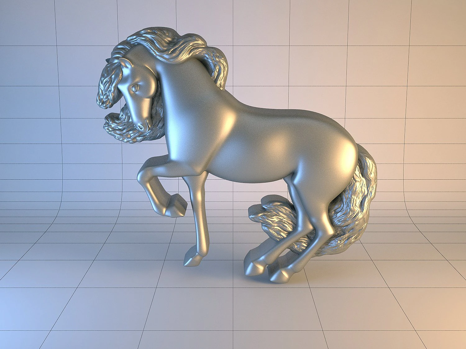 sculpture horse01 3D Print Model .c4d .max .obj .3ds .fbx .stl .blend 
