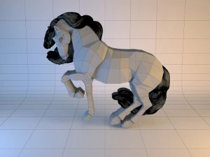 sculpture horse01 3D Print Model
