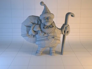 sculpture santa claus 3D Print Model