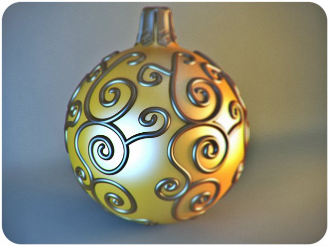 sculpture christmas ball Modelo de impresión 3D .c4d .max .obj .3ds .fbx .stl .blend 