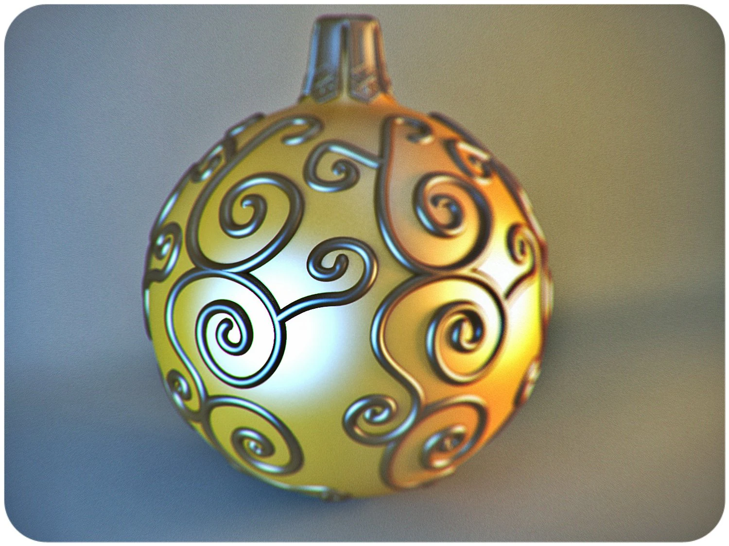 sculpture christmas ball 3D Print Model .c4d .max .obj .3ds .fbx .stl .blend