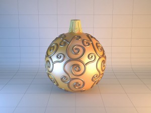 sculpture christmas ball Modelo de impresión 3D