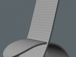 african chair 3D मॉडल