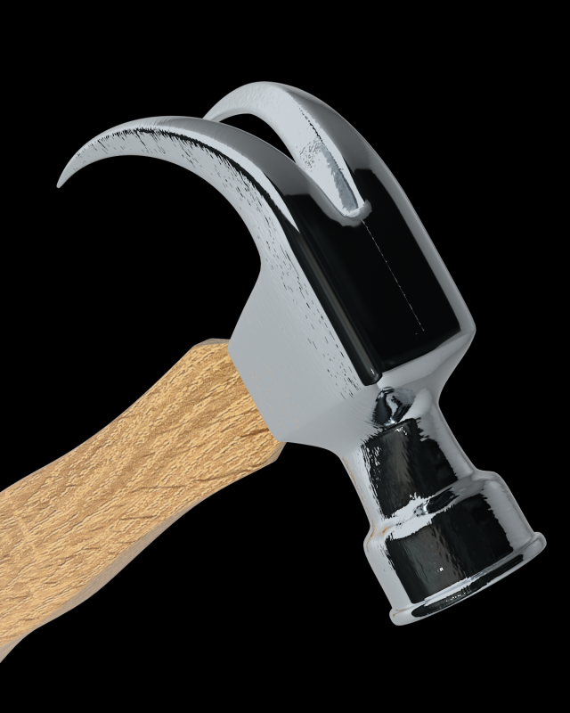 hammer Modelo 3D .c4d .max .obj .3ds .fbx .stl .blend 