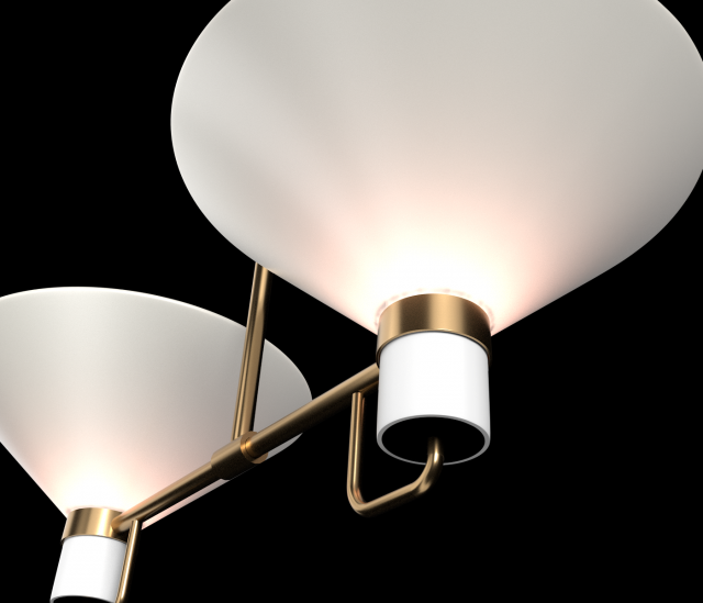 lauriston 2-light up-pendant 3d 3D Modell .c4d .max .obj .3ds .fbx .stl .blend 