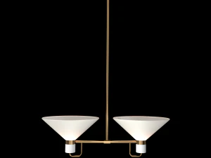lauriston 2-light up-pendant 3d 3D Model
