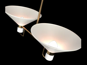 lauriston 2-light up-pendant 3d 3D Model