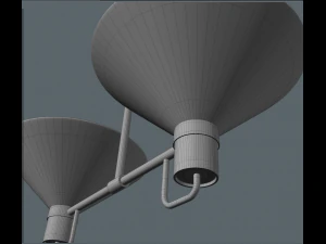 lauriston 2-light up-pendant 3d 3D Model
