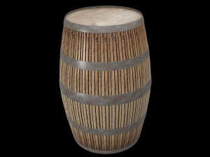 wooden barrel 3D Модель