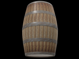 wooden barrel Model 3D