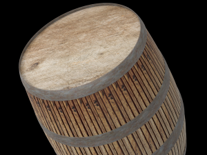 wooden barrel Model 3D