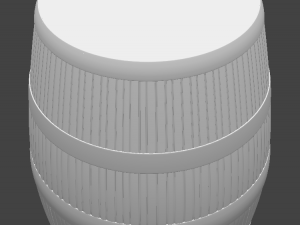 wooden barrel Model 3D