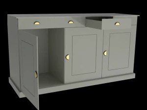 bulaşıklar için şifonyer 3D Model