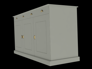 dresser for the dishes Model 3D
