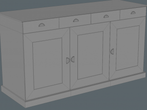 dresser for the dishes Model 3D