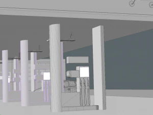 gas station 3D Model
