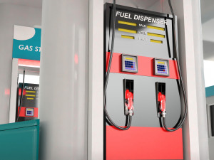 gas station 2 Modelo 3D