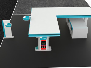 gas station 2 Modelo 3D