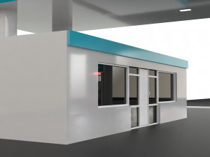 gas station 2 Modelo 3D