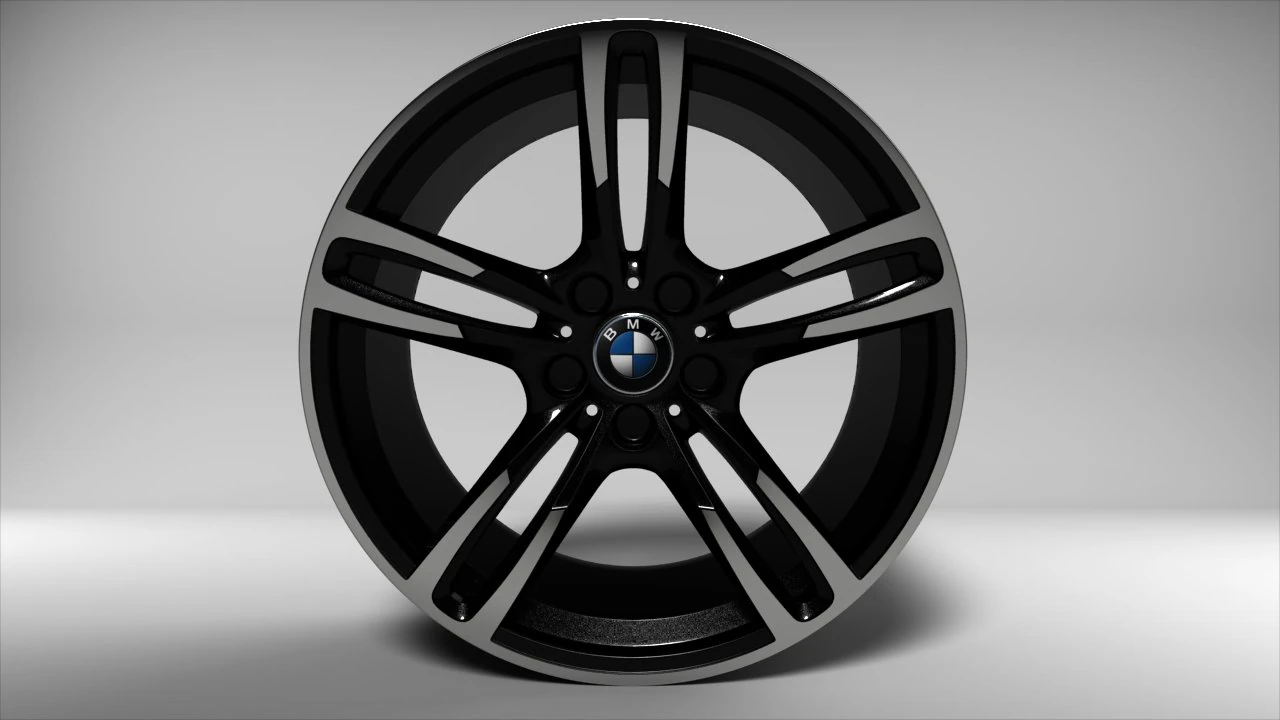 bmw m2 wheel 3D Model .c4d .max .obj .3ds .fbx .stl .blend 