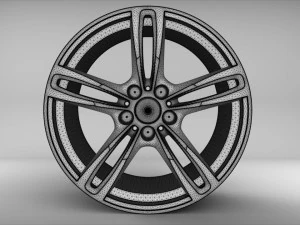 bmw m2 wheel 3D Model