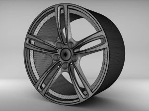 bmw m2 wheel 3D Model