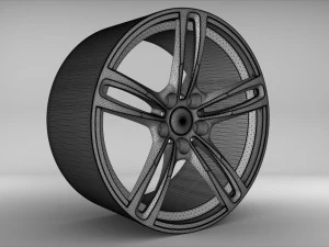 bmw m2 wheel 3D Model