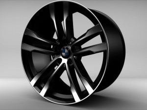 bmw x5m 2016 wheel 3D मॉडल