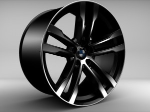 bmw x5m 2016 wheel 3D मॉडल