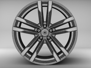 bmw x5m 2016 wheel 3D मॉडल