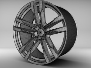 bmw x5m 2016 wheel 3D मॉडल