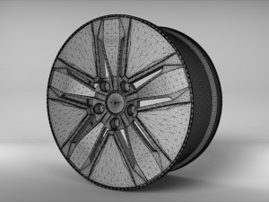 audi r8 e-tron wheel Model 3D
