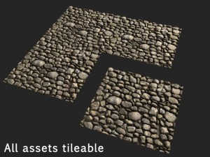 stones tileable various resolutions 3D-Modell
