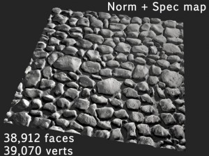 stones tileable various resolutions 3D-Modell