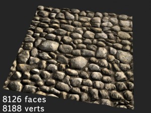 stones tileable various resolutions 3D-Modell