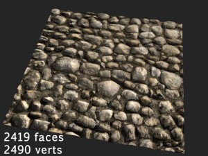 stones tileable various resolutions 3D-Modell