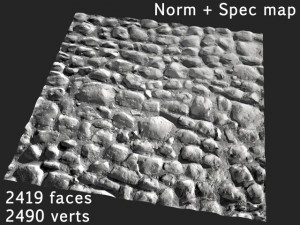 stones tileable various resolutions 3D-Modell