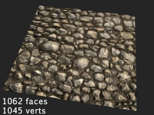 stones tileable various resolutions 3D-Modell