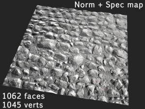 stones tileable various resolutions 3D-Modell