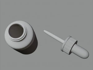 flacone contagocce Modello 3D