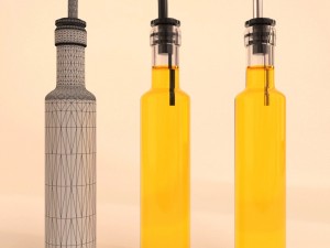 olive oil bottle Model 3D