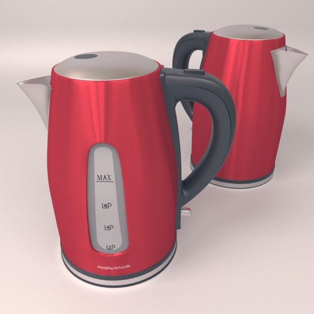 morphy richards teapot 3D 模型 .c4d .max .obj .3ds .fbx .stl .blend 