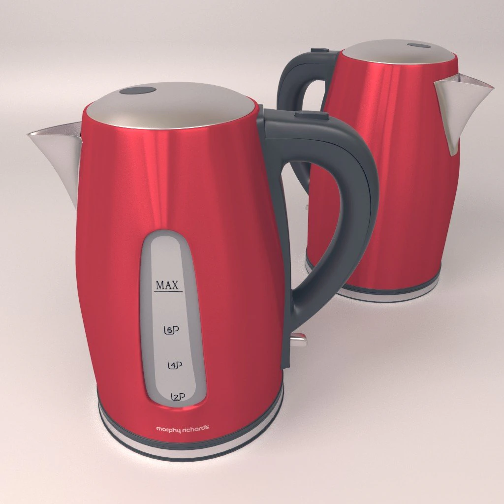 morphy richards teapot 3D Model .c4d .max .obj .3ds .fbx .stl .blend 