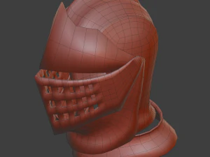 helm ksatria Model 3D