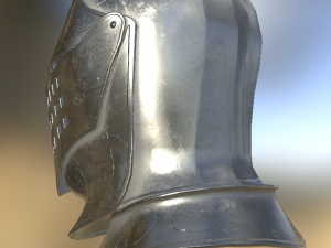 knight helmet Model 3D